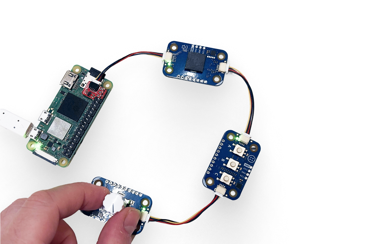 Raspberry Pi with Qwiic sensors connected